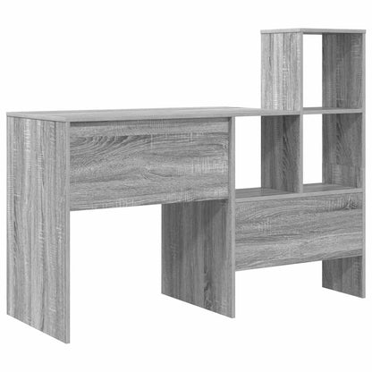 Scrivania Grigio Sonoma 131,5 x 50 x 106,5 cm Legno multistrato | homemem39