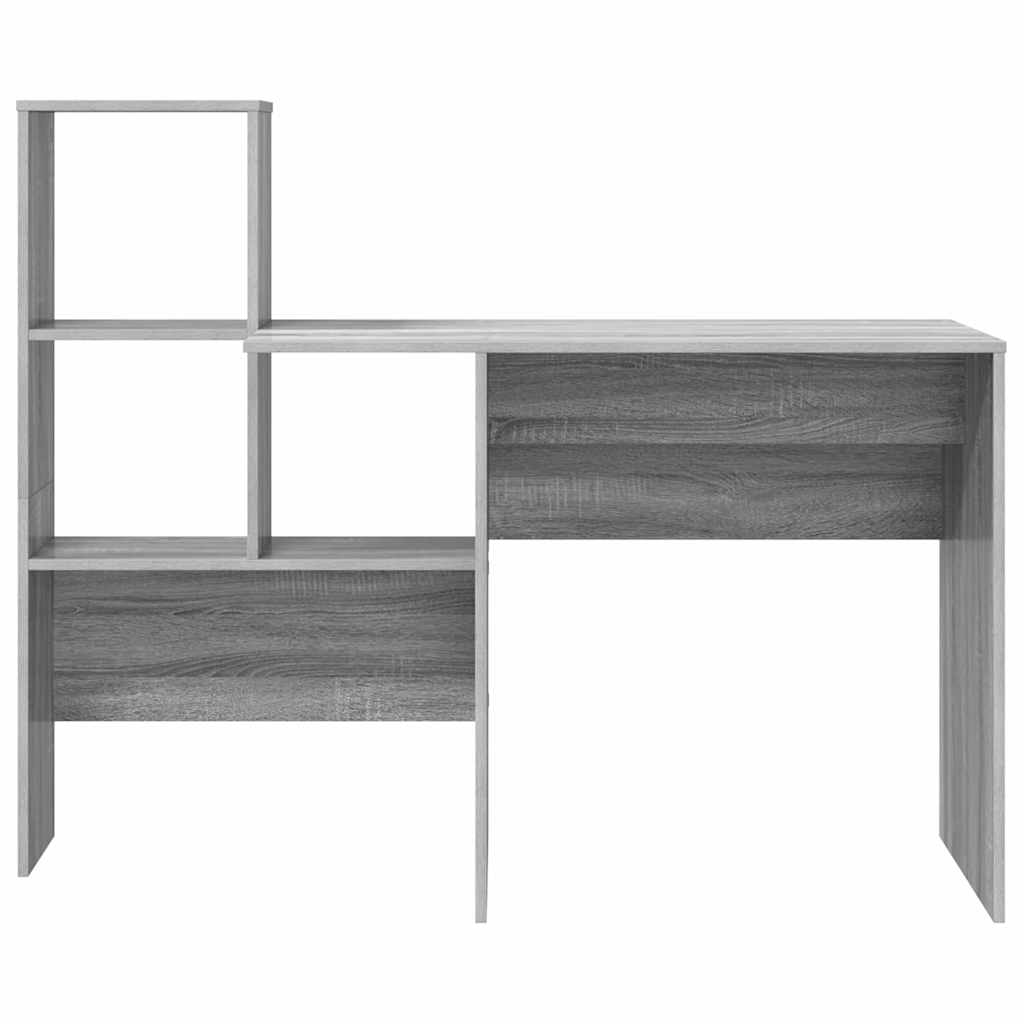 Scrivania Grigio Sonoma 131,5 x 50 x 106,5 cm Legno multistrato | homemem39