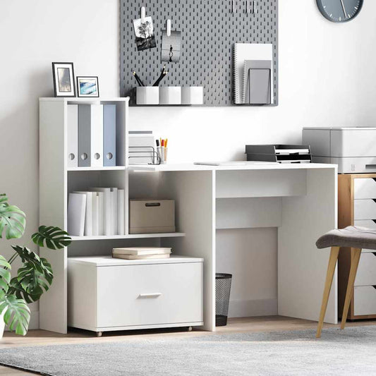 Mobile con Cassetti con ruota Bianco 55 x 45 x 31 cm | homemem39
