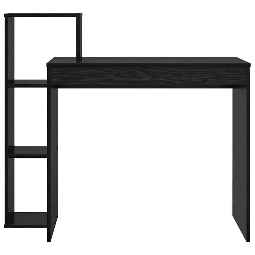 Scrivania Rovere Nero 100 x 40 x 90 cm Legno multistrato | homemem39