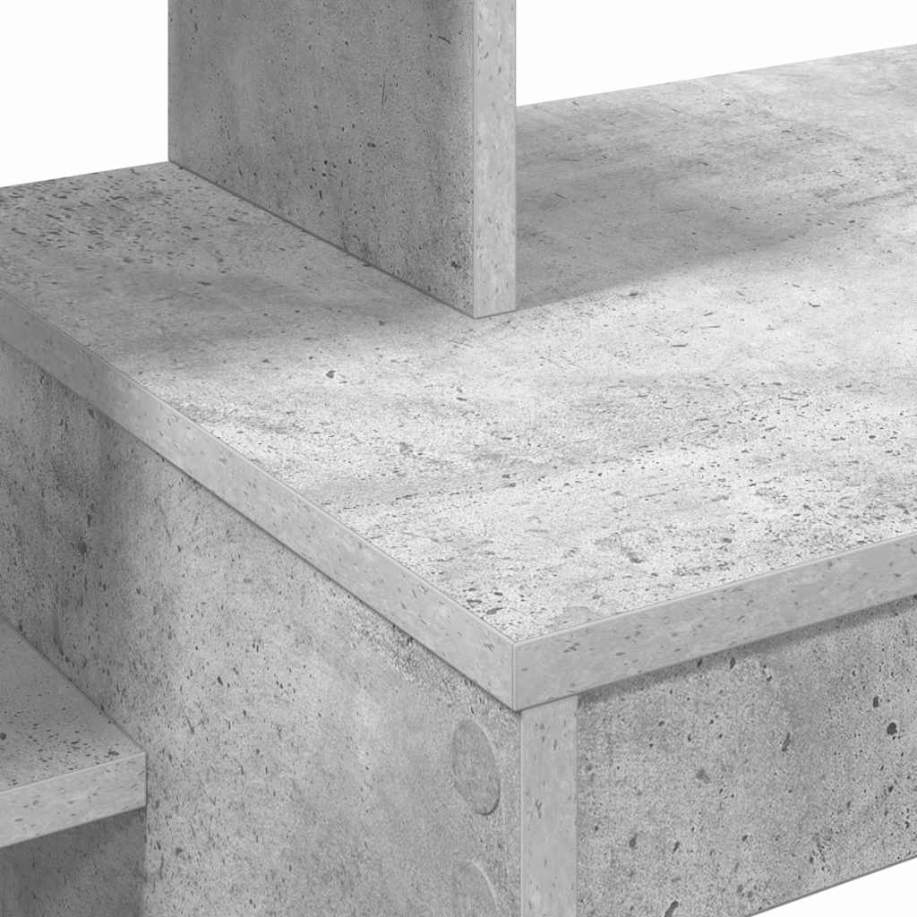 Scrivania Grigio cemento 100 x 40 x 90 cm Legno multistrato | homemem39