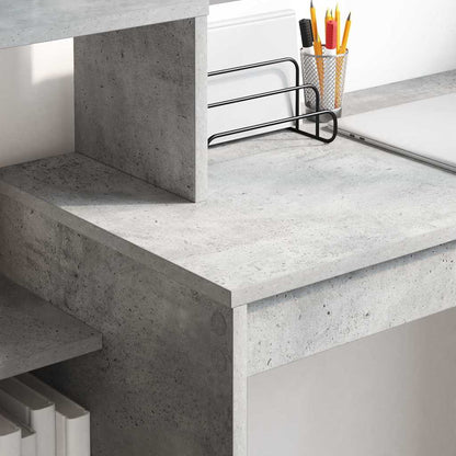 Scrivania Grigio cemento 100 x 40 x 90 cm Legno multistrato | homemem39