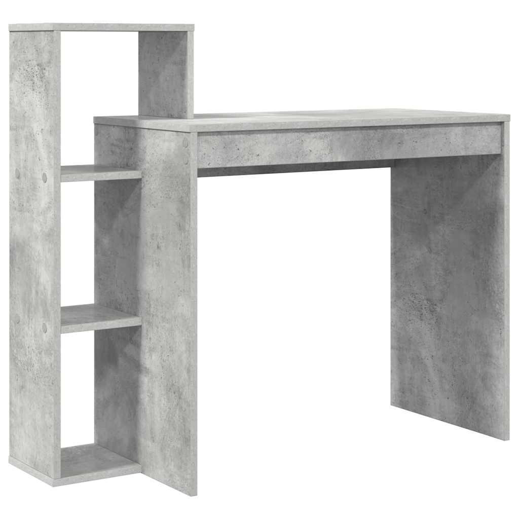 Scrivania Grigio cemento 100 x 40 x 90 cm Legno multistrato | homemem39