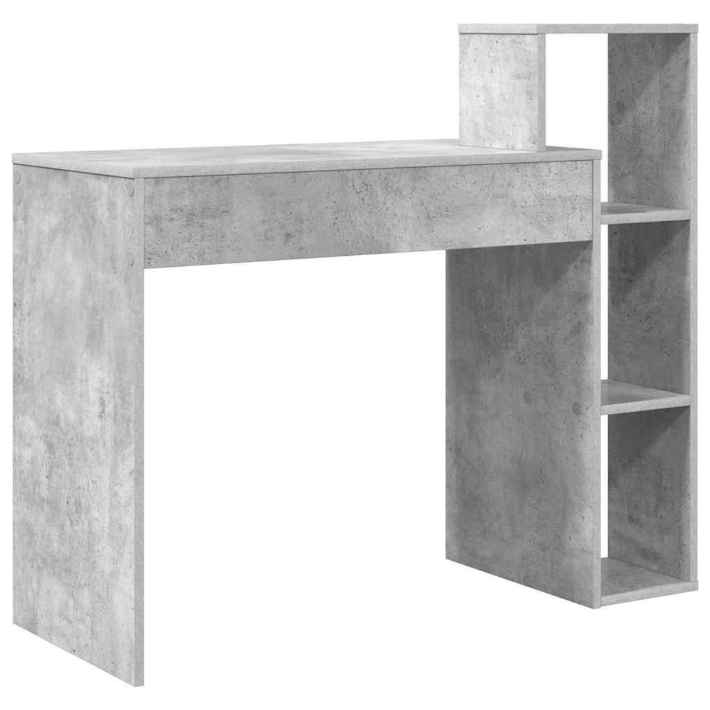 Scrivania Grigio cemento 100 x 40 x 90 cm Legno multistrato