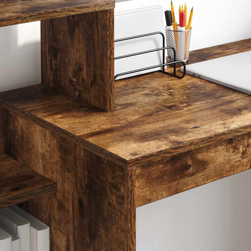 Scrivania Rovere fumé 100 x 40 x 90 cm Legno multistrato | homemem39