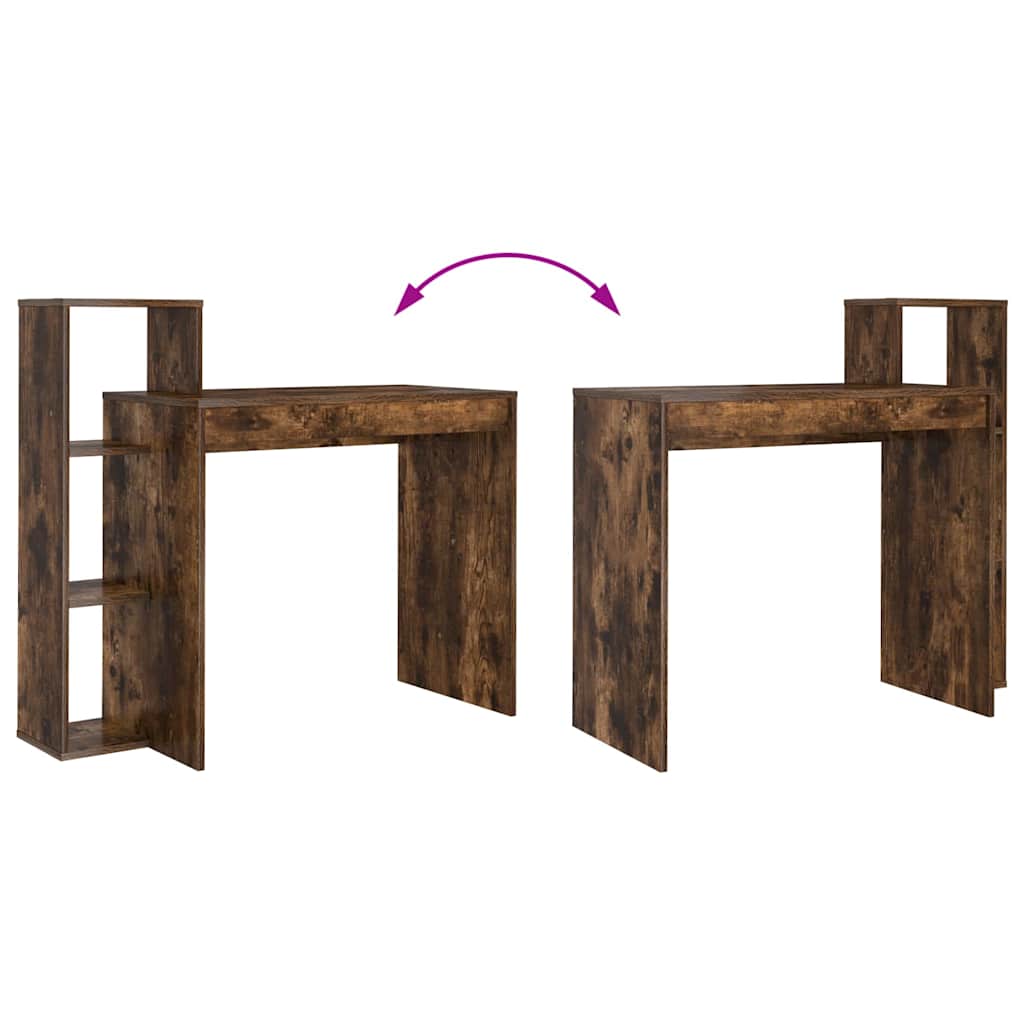 Scrivania Rovere fumé 100 x 40 x 90 cm Legno multistrato | homemem39