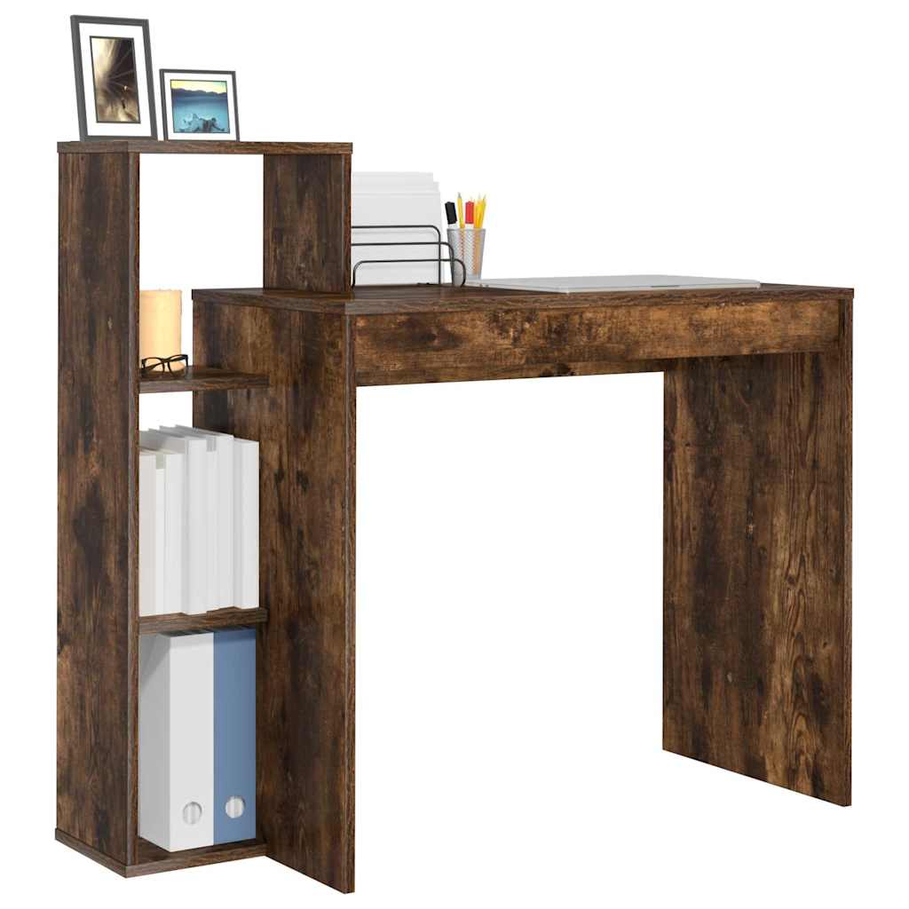 Scrivania Rovere fumé 100 x 40 x 90 cm Legno multistrato | homemem39