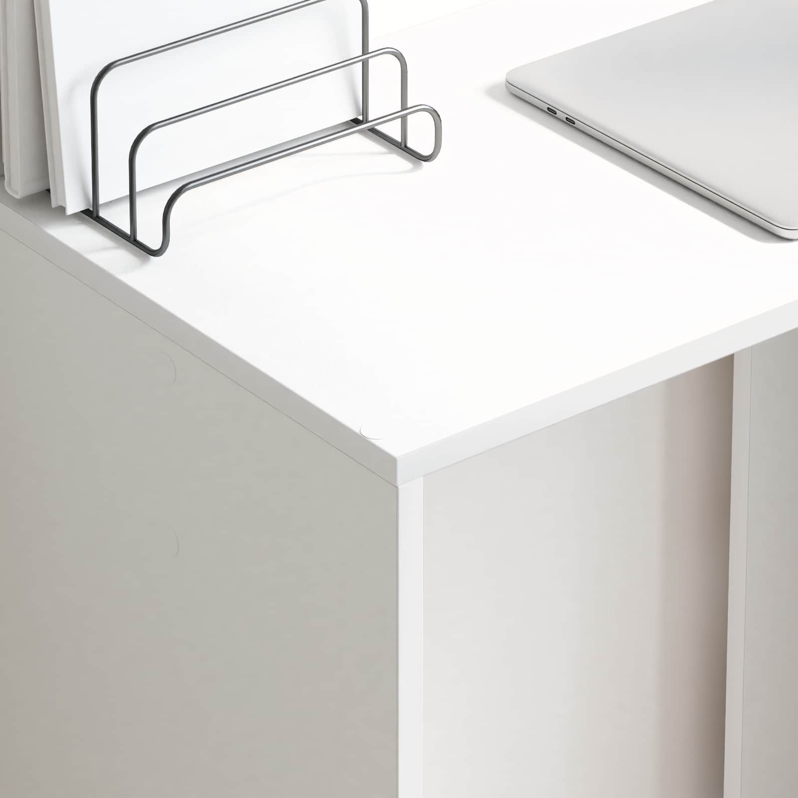 Scrivania Bianco 78,5 x 37 x 154,5 cm Legno multistrato | homemem39