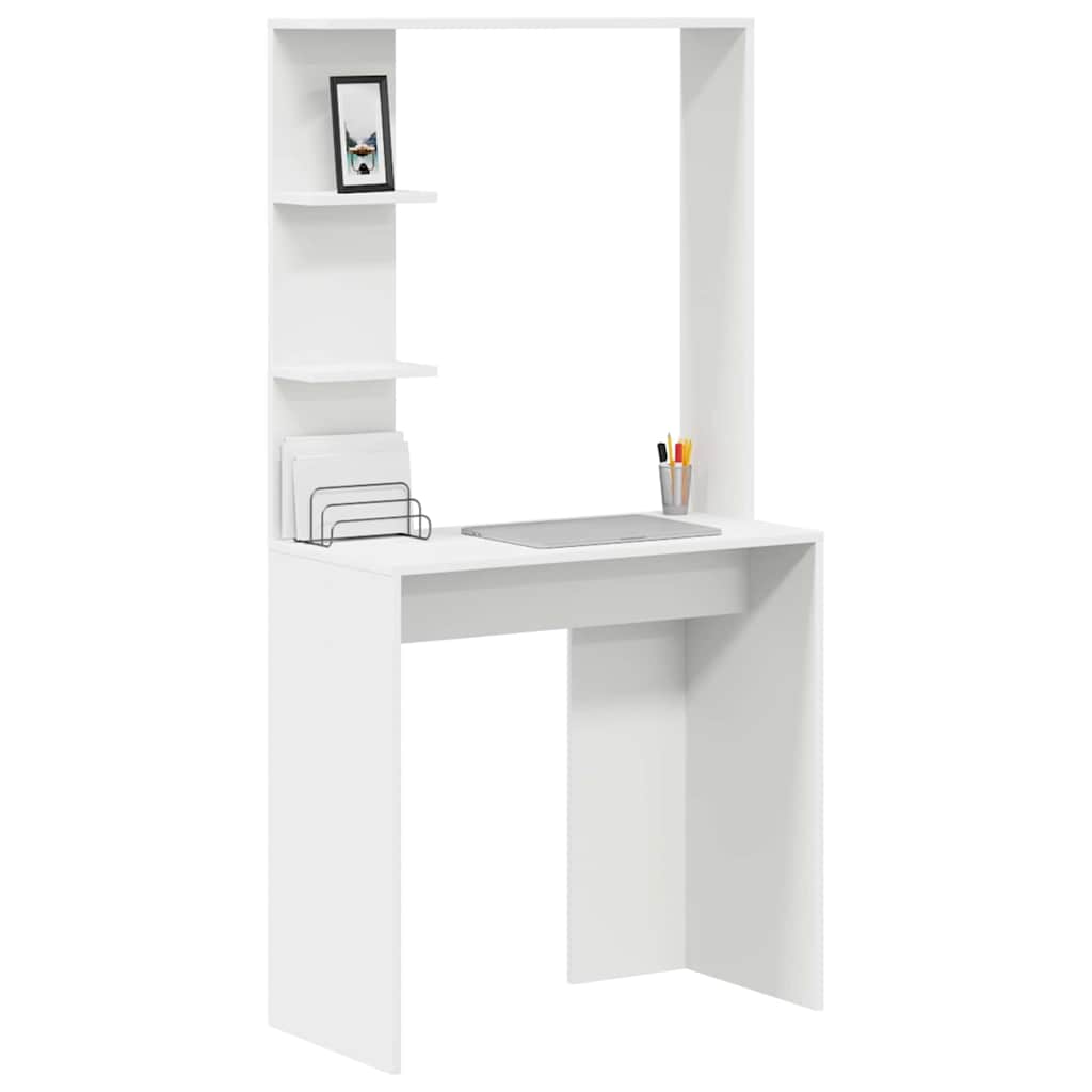 Scrivania Bianco 78,5 x 37 x 154,5 cm Legno multistrato