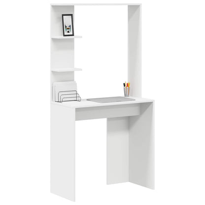 Scrivania Bianco 78,5 x 37 x 154,5 cm Legno multistrato | homemem39