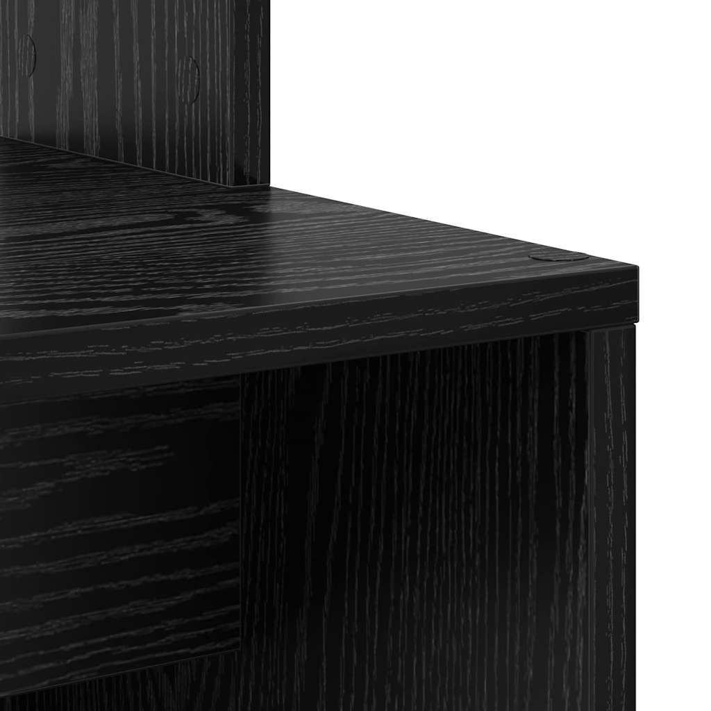 Scrivania Rovere Nero 78,5 x 37 x 154,5 cm Legno multistrato | homemem39