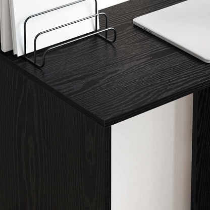 Scrivania Rovere Nero 78,5 x 37 x 154,5 cm Legno multistrato | homemem39