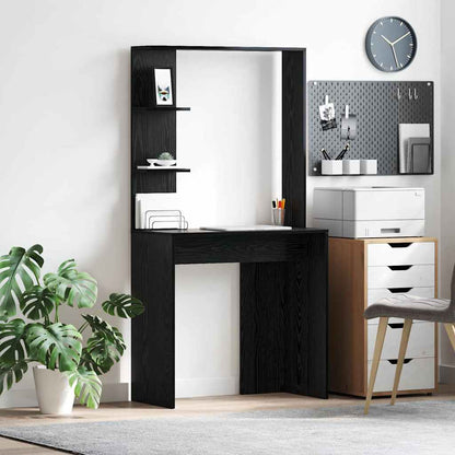 Scrivania Rovere Nero 78,5 x 37 x 154,5 cm Legno multistrato