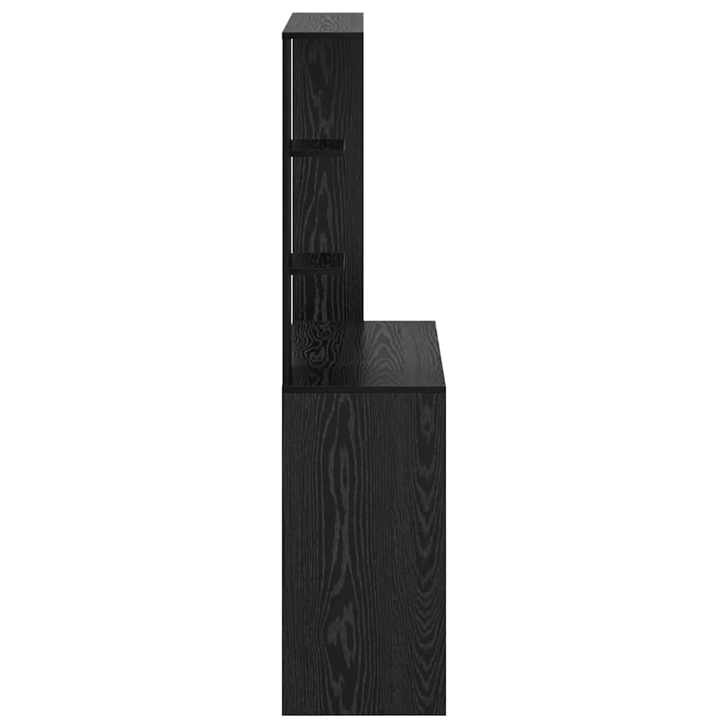 Scrivania Rovere Nero 78,5 x 37 x 154,5 cm Legno multistrato | homemem39