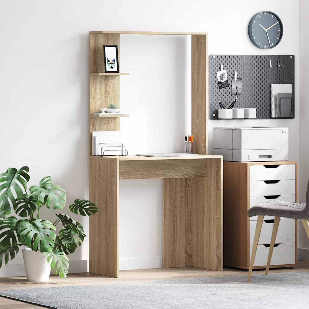 Scrivania Rovere Sonoma 78,5 x 37 x 154,5 cm Legno multistrato