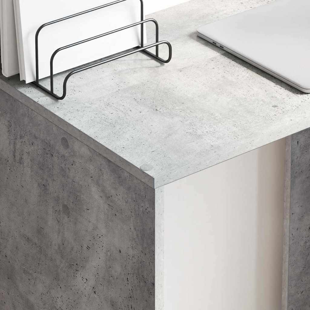 Scrivania Grigio cemento 78,5 x 37 x 154,5 cm Legno multistrato | homemem39