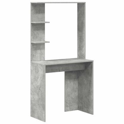 Scrivania Grigio cemento 78,5 x 37 x 154,5 cm Legno multistrato | homemem39