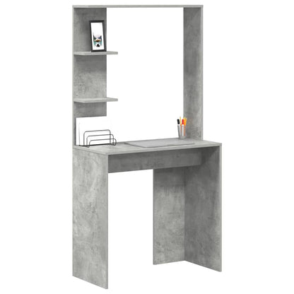 Scrivania Grigio cemento 78,5 x 37 x 154,5 cm Legno multistrato