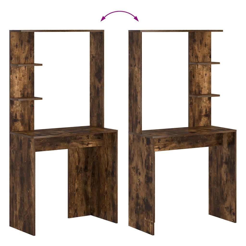 Scrivania Rovere fumé 78,5 x 37 x 154,5 cm Legno multistrato | homemem39