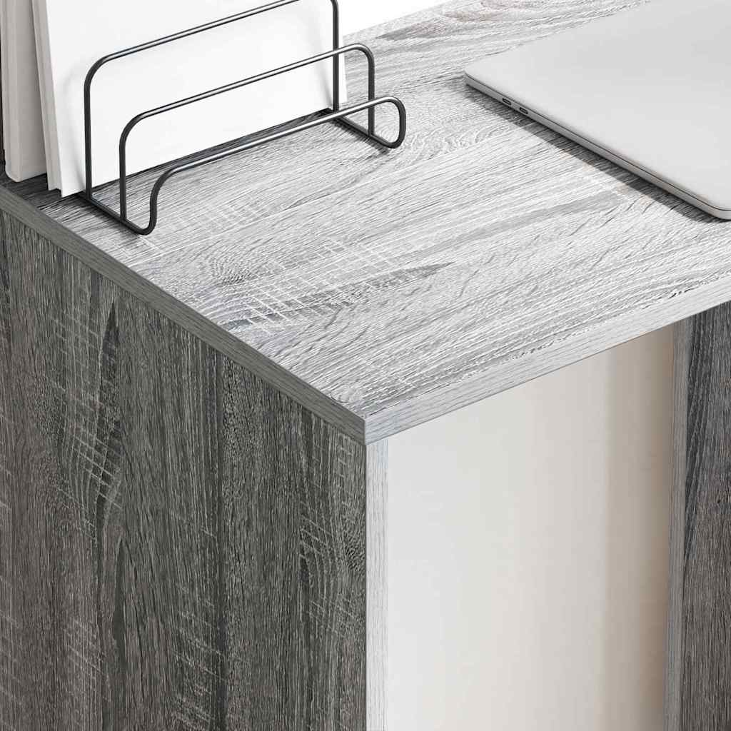 Scrivania Grigio Sonoma 78,5 x 37 x 154,5 cm Legno multistrato | homemem39