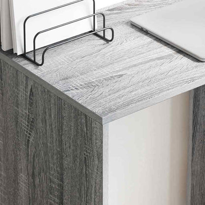 Scrivania Grigio Sonoma 78,5 x 37 x 154,5 cm Legno multistrato | homemem39