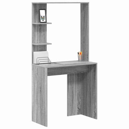 Scrivania Grigio Sonoma 78,5 x 37 x 154,5 cm Legno multistrato
