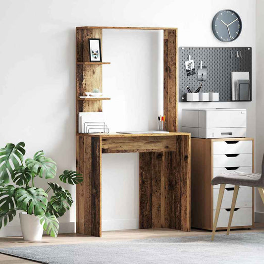 Scrivania Legno vecchio 78,5 x 37 x 154,5 cm Legno multistrato | homemem39