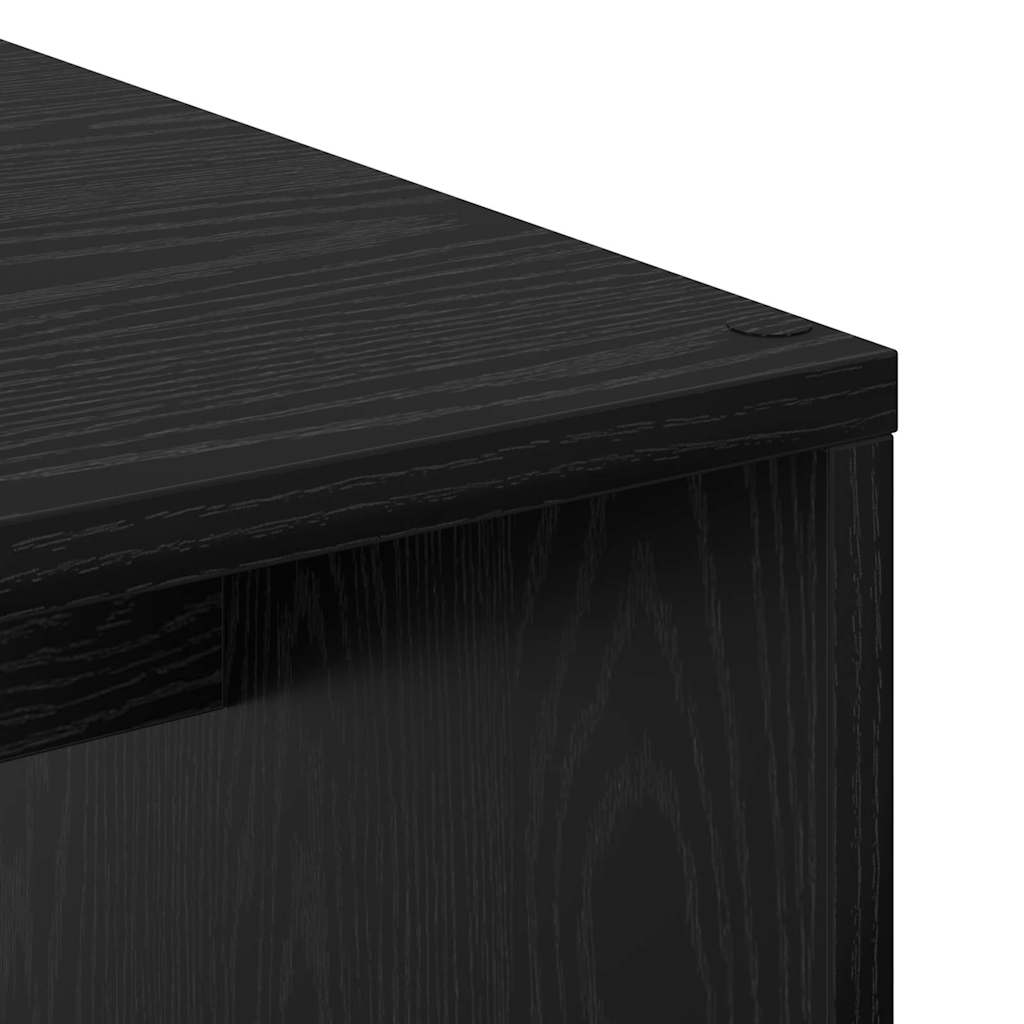 Scrivania Rovere Nero 102 x 50 x 124 cm Legno multistrato | homemem39