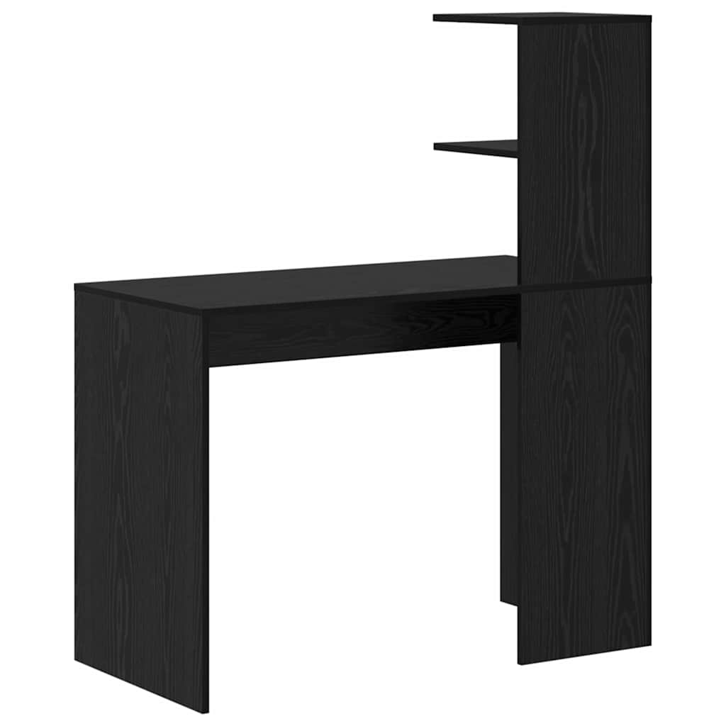 Scrivania Rovere Nero 102 x 50 x 124 cm Legno multistrato | homemem39