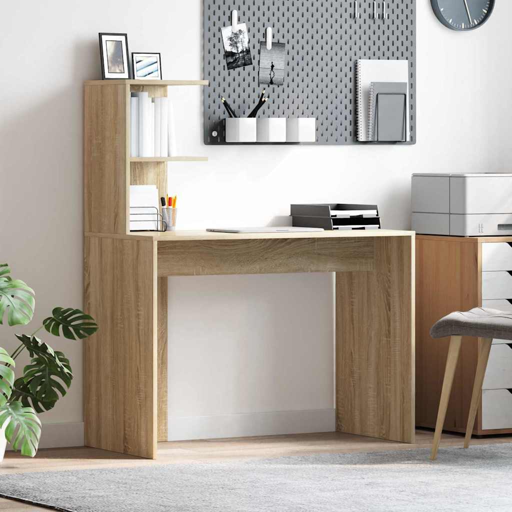 Scrivania rovere sonoma 102 x 50 x 124 cm Legno multistrato