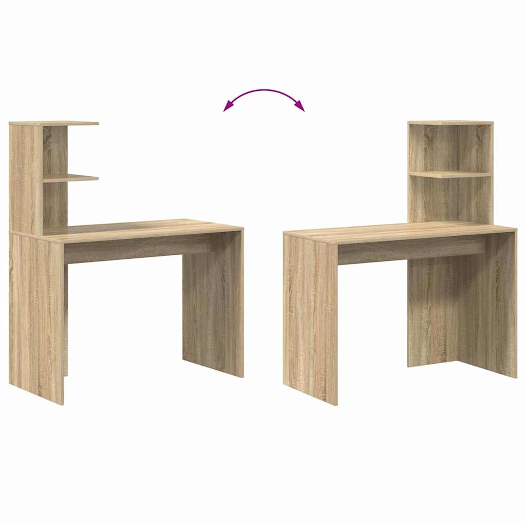 Scrivania rovere sonoma 102 x 50 x 124 cm Legno multistrato