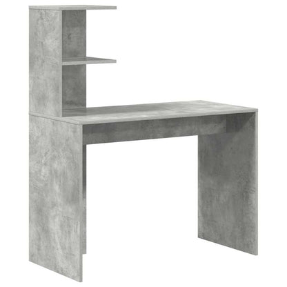 Scrivania Grigio cemento 102 x 50 x 124 cm Legno multistrato