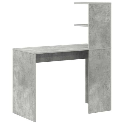 Scrivania Grigio cemento 102 x 50 x 124 cm Legno multistrato | homemem39