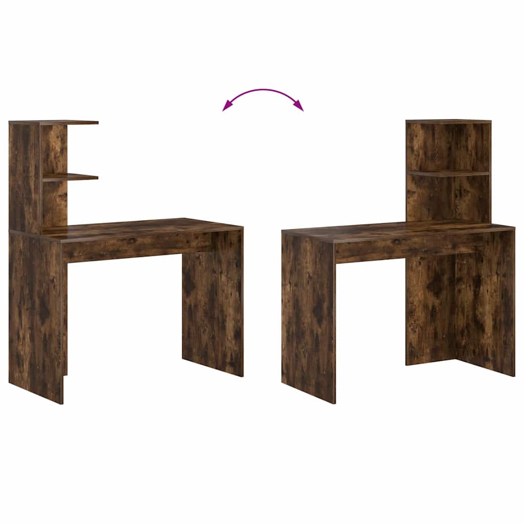 Scrivania Rovere fumé 102 x 50 x 124 cm Legno multistrato