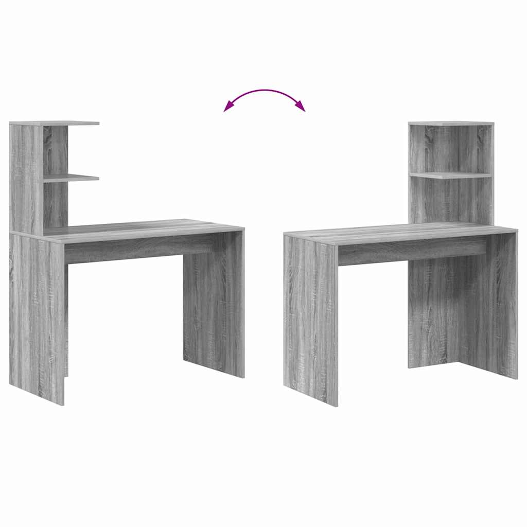 Scrivania Grigio Sonoma 102 x 50 x 124 cm Legno multistrato | homemem39