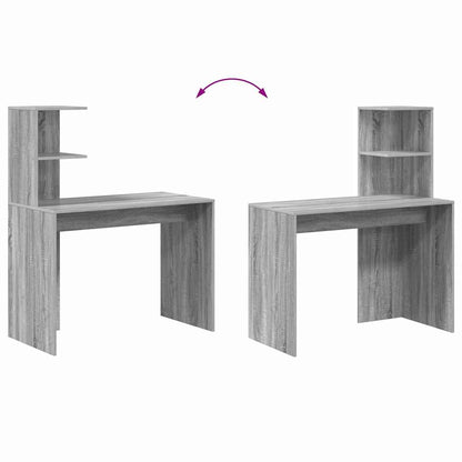 Scrivania Grigio Sonoma 102 x 50 x 124 cm Legno multistrato | homemem39
