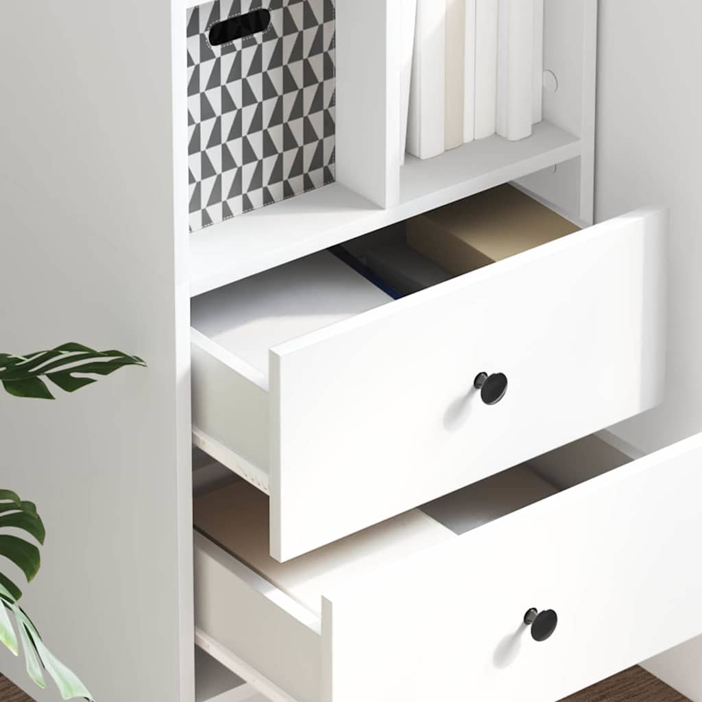 Credenza con cassetto Bianco 45,5 x 34 x 127 cm