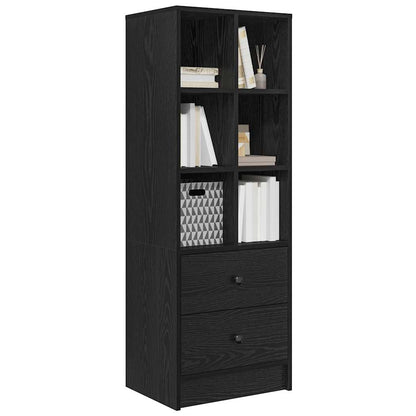 Credenza con cassetto Rovere Nero 45,5 x 34 x 127 cm