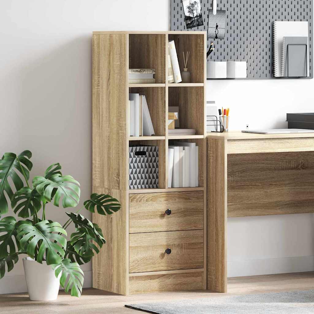 Credenza con cassetto Rovere Sonoma 45,5 x 34 x 127 cm