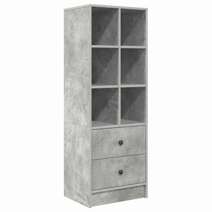 Credenza con cassetto Grigio cemento 45,5 x 34 x 127 cm