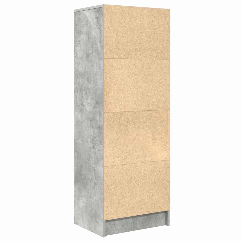 Credenza con cassetto Grigio cemento 45,5 x 34 x 127 cm