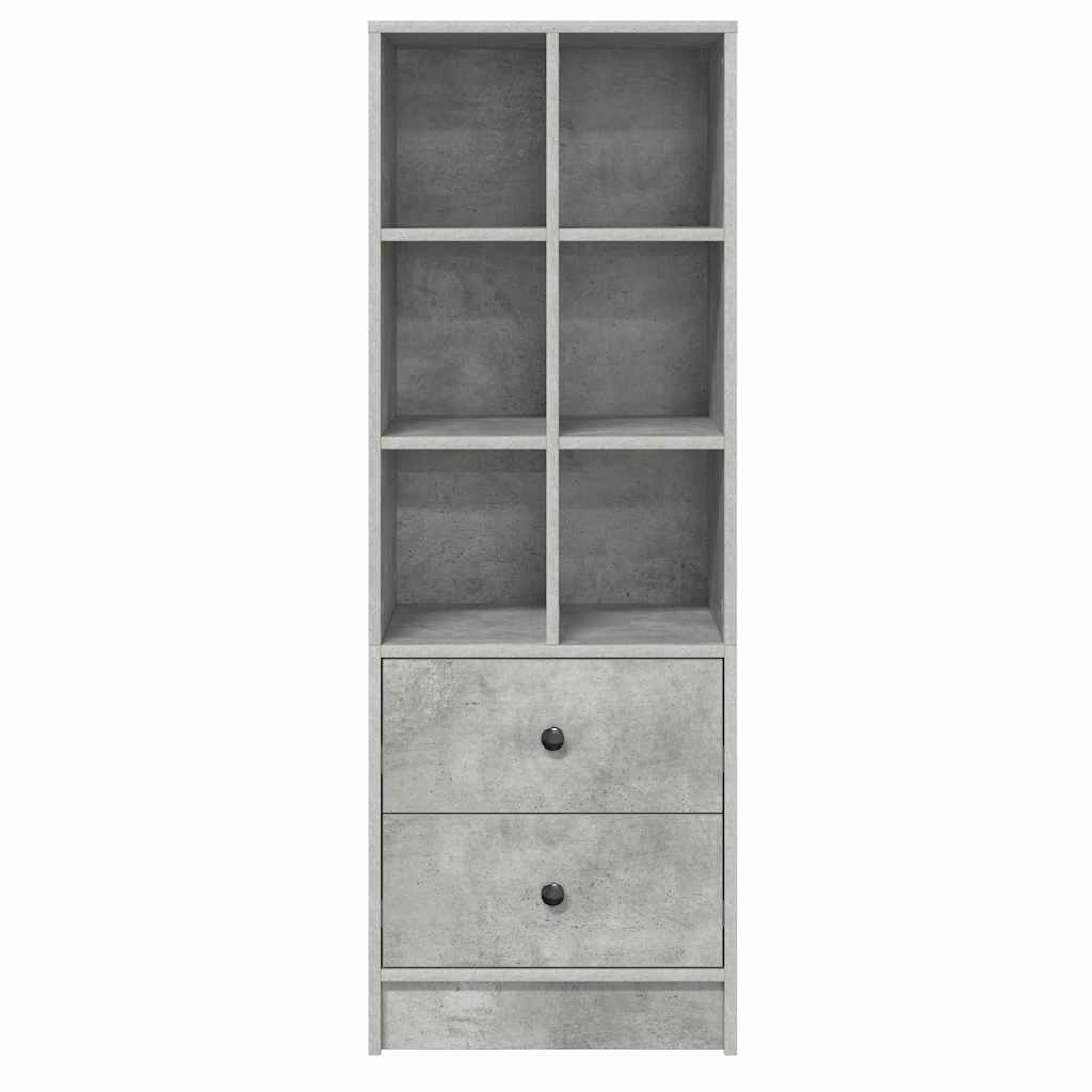 Credenza con cassetto Grigio cemento 45,5 x 34 x 127 cm