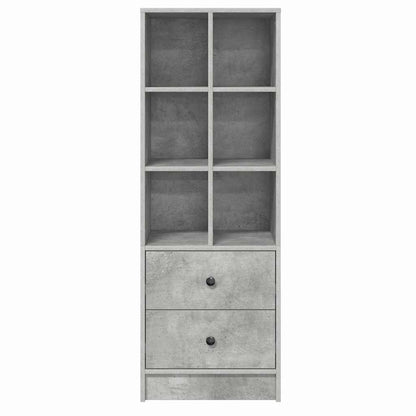 Credenza con cassetto Grigio cemento 45,5 x 34 x 127 cm