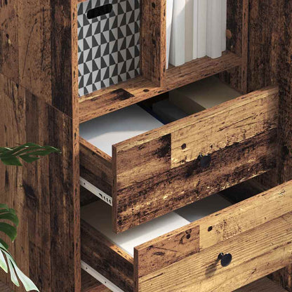 Credenza con cassetto Legno vecchio 45,5 x 34 x 127 cm