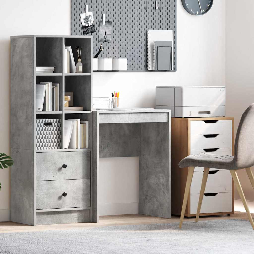 Scrivania Grigio cemento 60 x 40 x 76 cm | homemem39