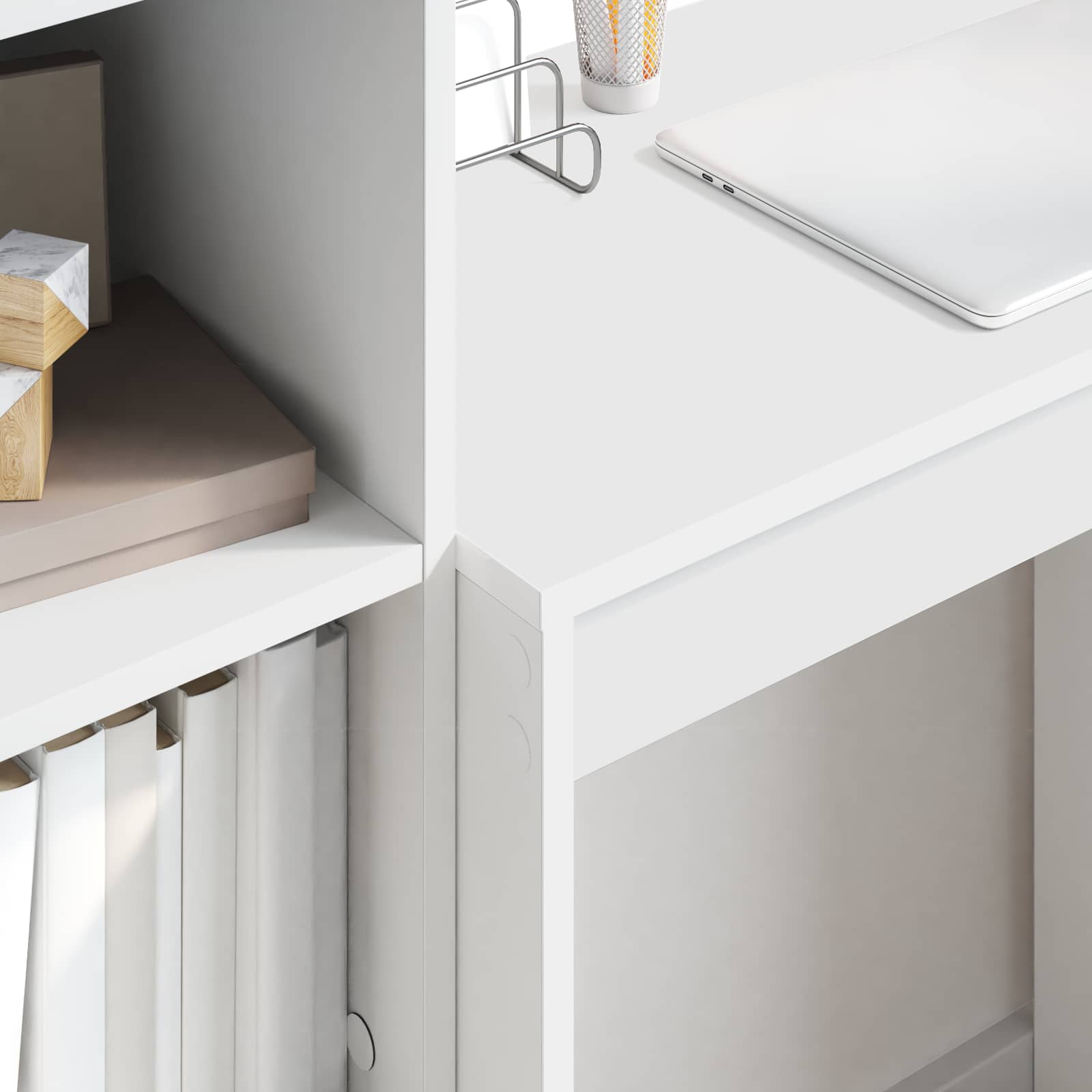 Scrivania Bianco 70 x 40 x 76 cm | homemem39