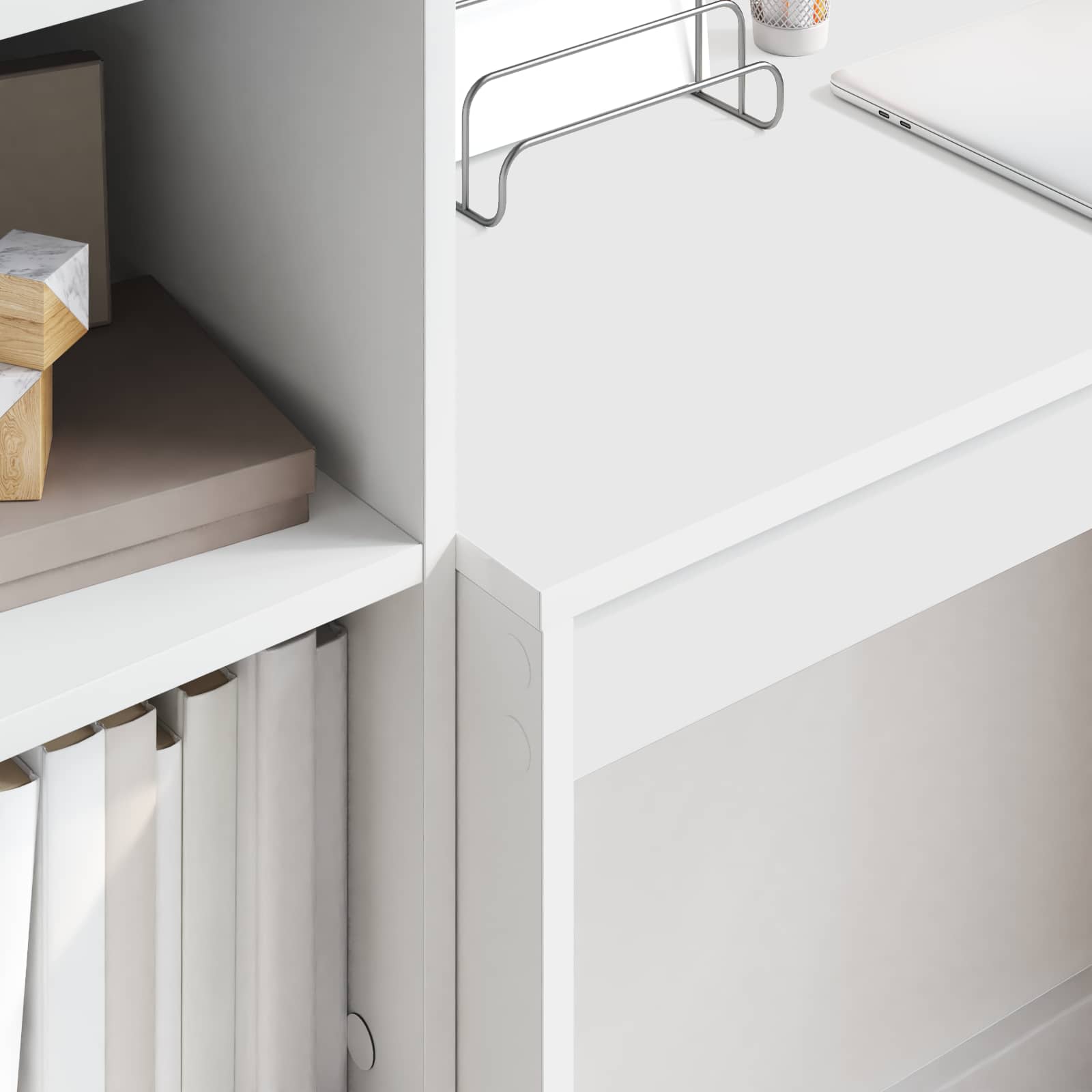 Scrivania Bianco 90 x 40 x 76 cm | homemem39