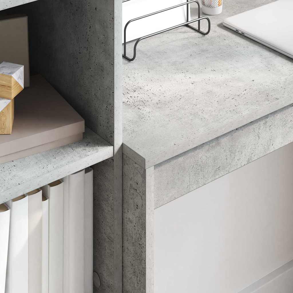 Scrivania Grigio cemento 90 x 40 x 76 cm | homemem39