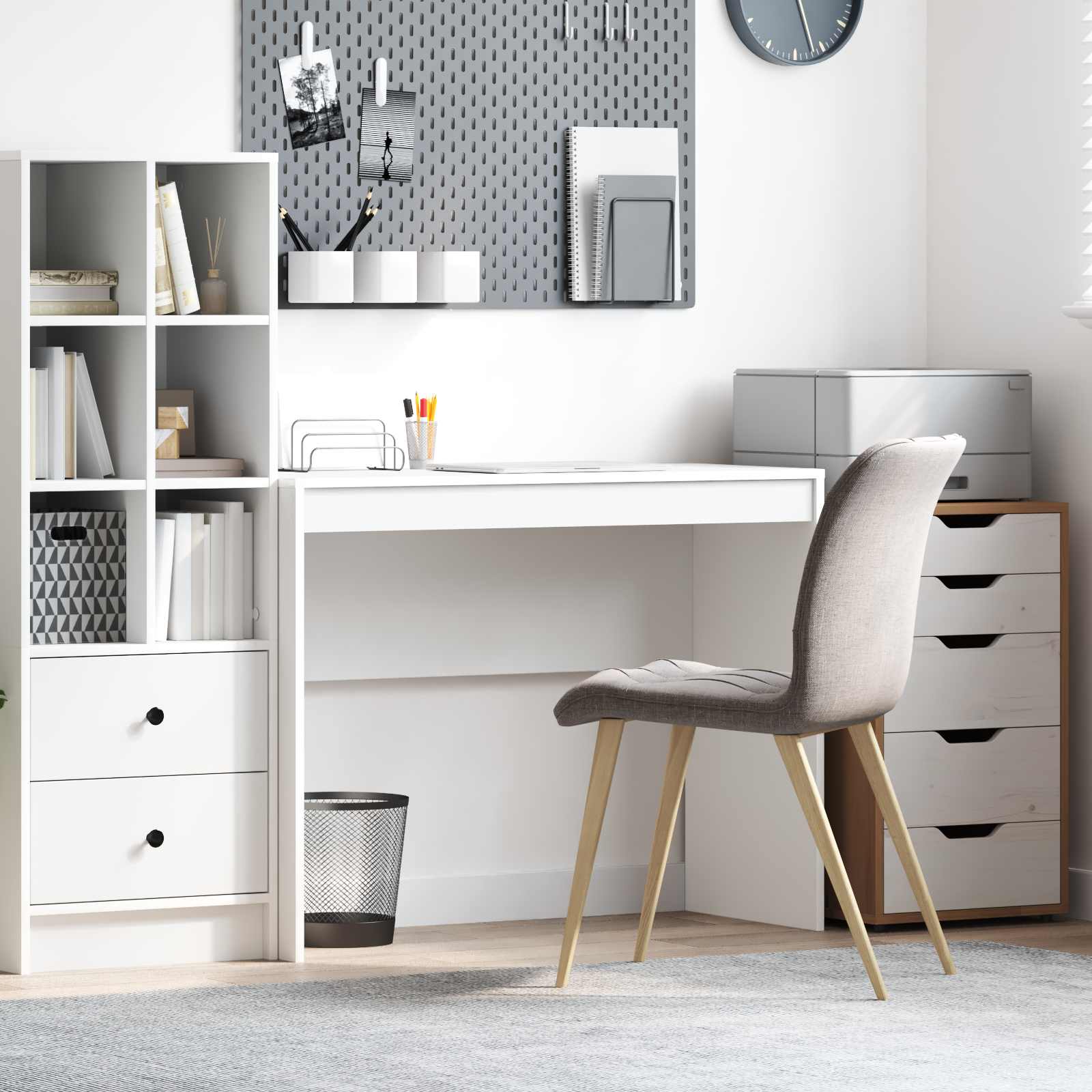 Scrivania Bianco 100 x 40 x 76 cm | homemem39