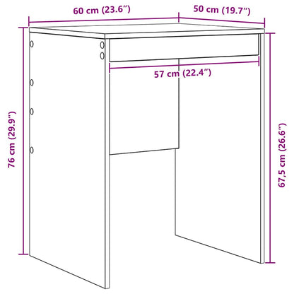 Scrivania Grigio cemento 60 x 50 x 76 cm | homemem39